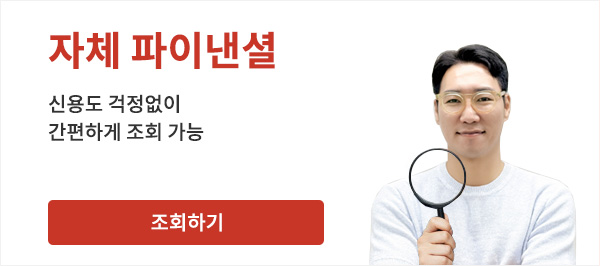 자체 파이낸셜 - 신용도 걱정없이 간편하게 조회 가능 / 조회하기