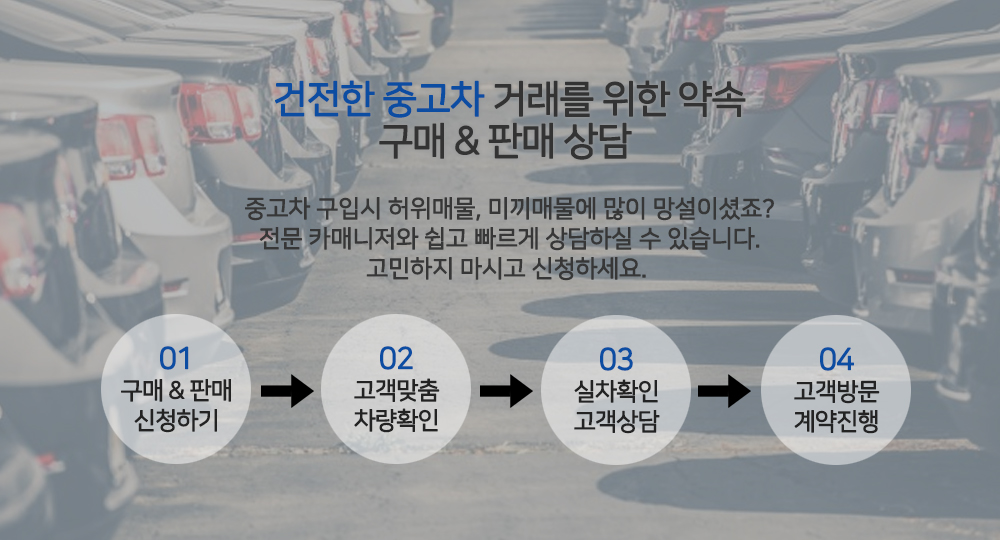 건전한 중고차 거래를 위한 약속