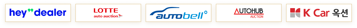 Hey Dealer / LOTTE auto auction / AUTOBELL / AUTOHUB AUCTION / K Car 옥션